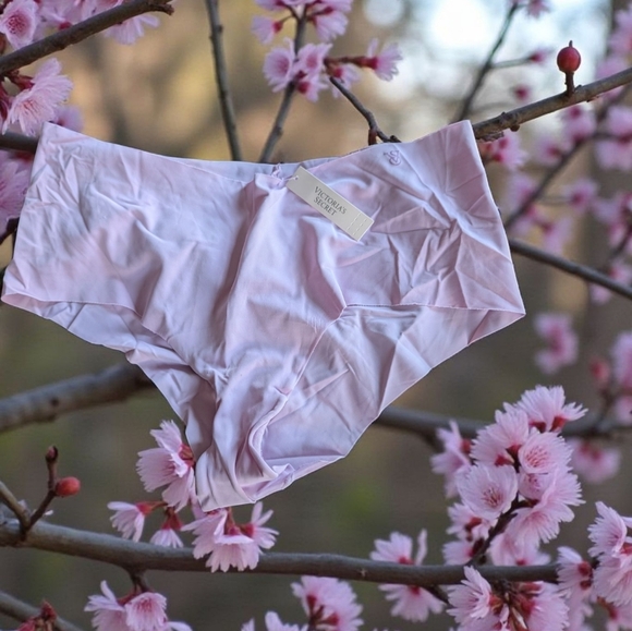 Victoria’s Secret No-Show Strappy Cheeky Panty Lilac Pink Size L (New) - Picture 4 of 5